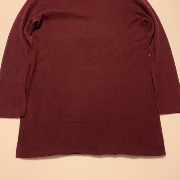 Margaret O’Leary Maroon Cashmere Tunic - Women’s Size Medium - Picture 4 of 11